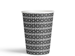 Show details for Paper cup 9oz black Saudi heritage Picture of Paper cup 9oz black Saudi heritage