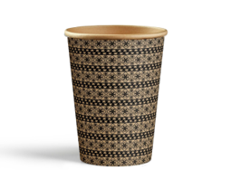 Show details for Paper cup 9oz black Saudi heritage Picture of Paper cup 9oz black Saudi heritage