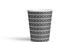 Show details for Paper cup 4oz black Saudi heritage Picture of Paper cup 4oz black Saudi heritage