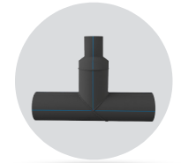 Show details for Segmented Reduced Tee 90° Picture of Segmented Reduced Tee 90°