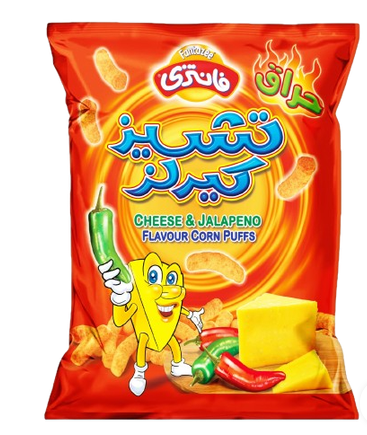 Изображение Fantazee Cheese & Jalapeno Curls 
