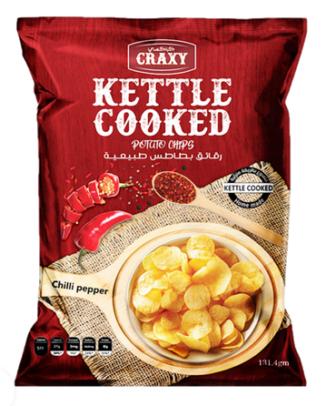 Изображение Craxy Kettle potato chips Chili 